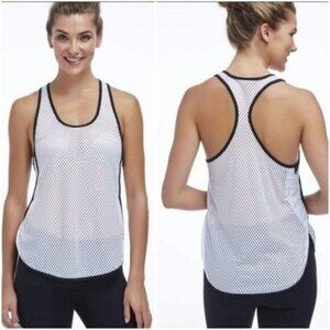 FABLETICS Tristan Tank White Mesh Sz XS